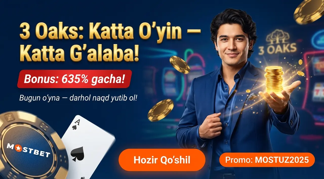 3 Oaks slot O'zbekiston