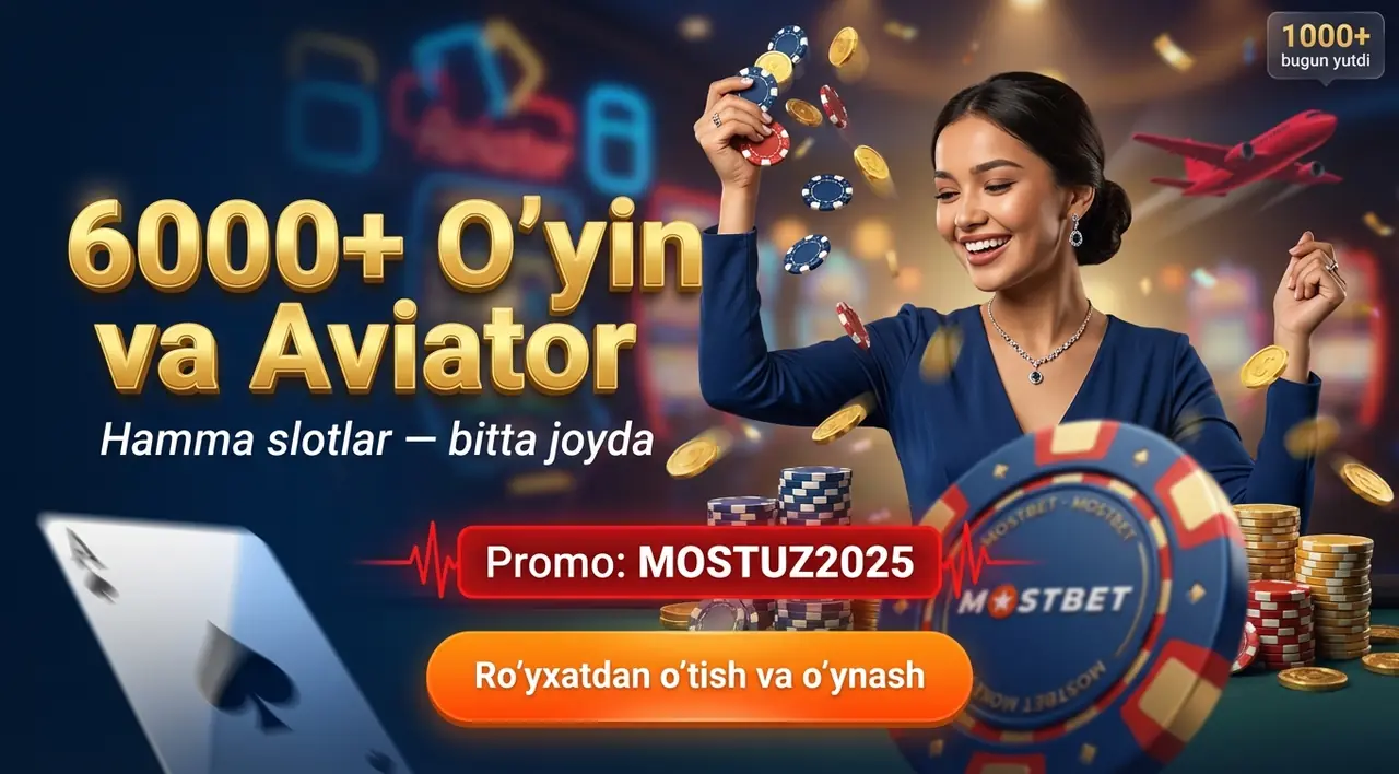 Mostbet Qazino: 6000+ O'yin va Aviator Slotlari
